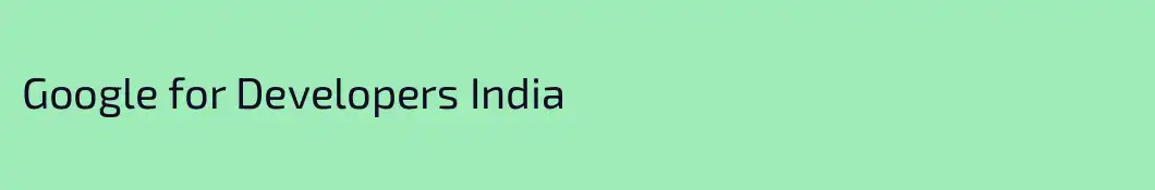 Google for Developers India